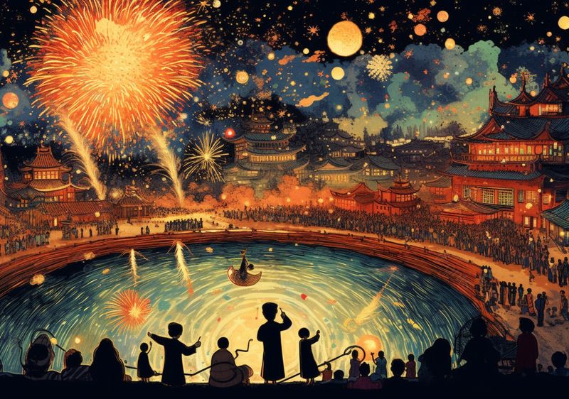 中国风古建筑祥云国潮节日背景插画,插画/手绘图,插画/手绘图库,插画/手绘图下载,插画/手绘